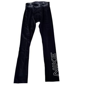Nike Dry Fit Compression Leggings - Boys Large - Black